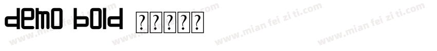 Demo Bold字体转换